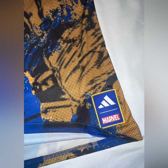 ADIDAS MARVEL SOCCER COLLECTION KICK CHILDHOOD CANCER JERSEY SIZE L - Picture 4 of 7